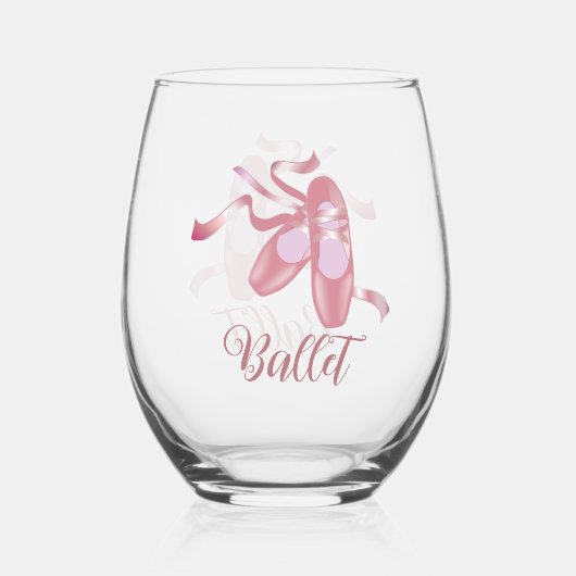 Ballet ontwerp Stemless wijnglas Wijnglas Zonder Voet (Voorkant)