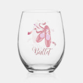 Ballet ontwerp Stemless wijnglas Zonder Voet (Voorkant)