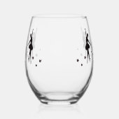 Ballet ontwerp Stemless wijnglas Zonder Voet (Rechts)