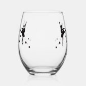 Ballet ontwerp Stemless wijnglas Zonder Voet (Links)