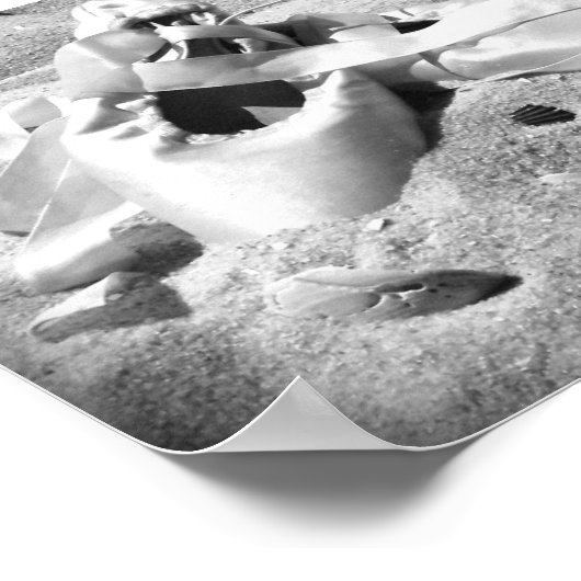 Ballet op de strand poster (Hoek)