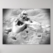 Ballet op de strand poster (Voorkant)