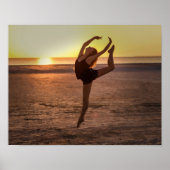 Ballet op de strand poster (Voorkant)