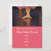 Ballet Overweging concert roze ballerina Kaart (Voorkant)