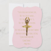 Ballet Overweging Dancer Ballerina Quote Dance Eve Kaart (Voorkant)