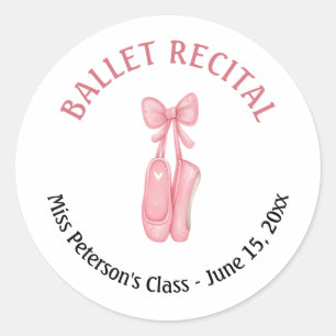 Ballet Overweging Roze Schoenen Partij Favoriet Ronde Sticker