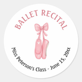 Ballet Overweging Roze Schoenen Partij Favoriet Ronde Sticker