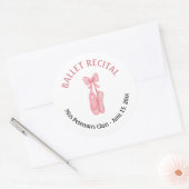 Ballet Overweging Roze Schoenen Partij Favoriet Ronde Sticker (Envelop)