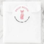 Ballet Overweging Roze Schoenen Partij Favoriet Ronde Sticker (Tas)