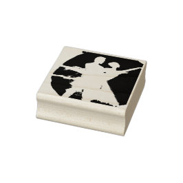 Ballet Paar in Zwart & Wit Rubberstempel