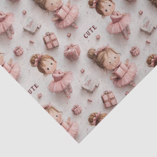 Ballet Party in Blush and Ballet Pink Tissuepapier (Detail)