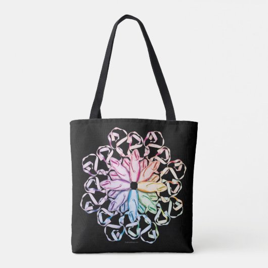 Ballet Pattern Canvas tas (Achterkant)