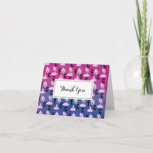 Ballet Pattern Dance Waardering Dank u Bedankkaart