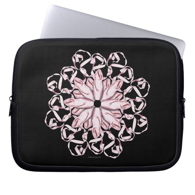 Ballet Pattern Laptop Sleeve (Voorkant)