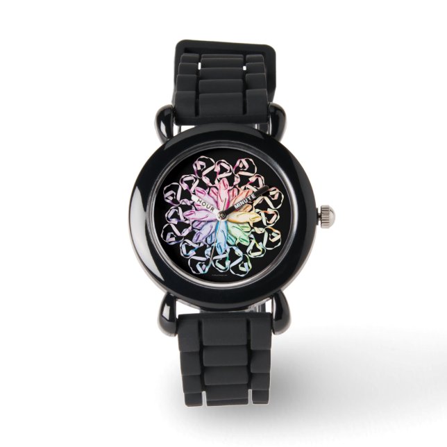 Ballet Pattern (spectrale) polshorloge Horloge (Voorkant)