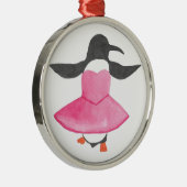 Ballet Penguin Metalen Ornament (Rechts)