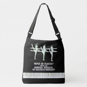 Ballet Pianist Irid. Groenboek... Pers. Lg. Crossbody Tas