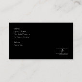 Ballet Pianist Iridescent Blue Var. Glitter Visitekaartje (Achterkant)