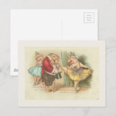 Ballet Pig Briefkaart (Voorkant / Achterkant)