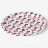 Ballet Pink Ballerina Tutu Dance Overweging Dancer Papieren Bordje (Gekanteld)