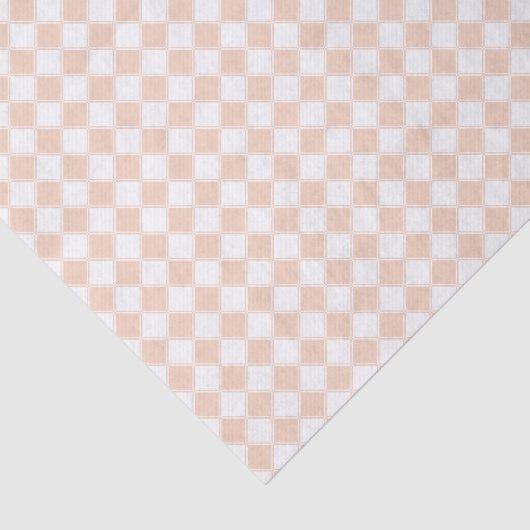 Ballet Pink Diamond Check. Tissuepapier (Detail)