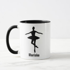 Ballet Pirouette Pose Silhouet Mok