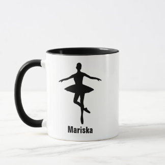Ballet Pirouette Pose Silhouet Mok