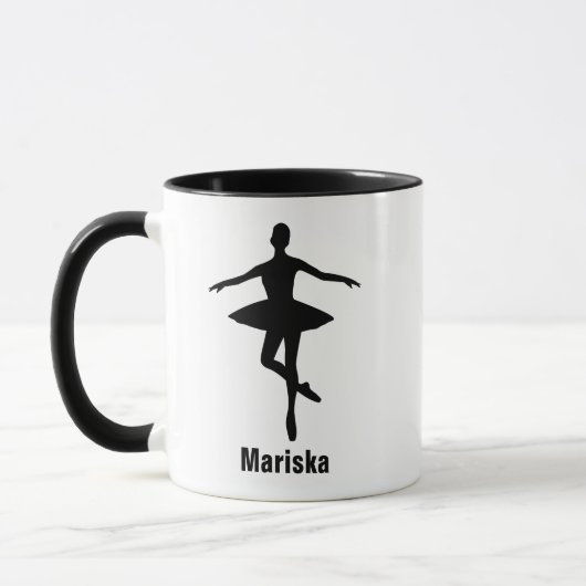 Ballet Pirouette Pose Silhouet Mok (Links)