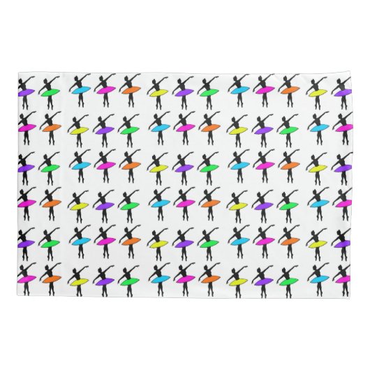 Ballet Pointe Dancer Overweging Dance Neon Balleri Kussensloop (Achterkant)