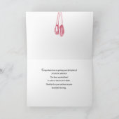 Ballet Pointe Schoenen, Gefeliciteerd met eerste p Kaart (Binnen)