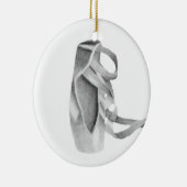 Ballet Pointe Shoe Graphic Keramisch Ornament (Rechts)