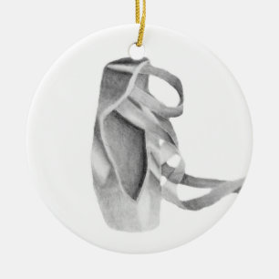 Ballet Pointe Shoe Graphic Keramisch Ornament