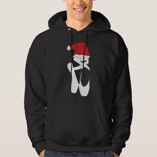 Ballet Pointe Shoe-kerstkerstkerstkerstman Hoodie (Voorkant)