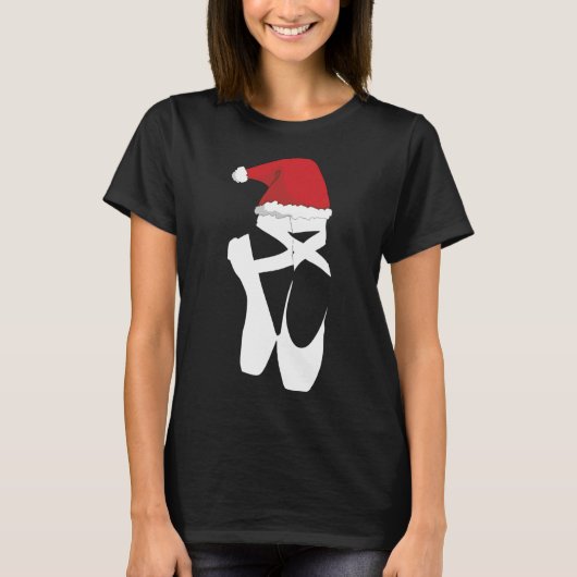 Ballet Pointe Shoe-kerstkerstkerstkerstman T-shirt (Voorkant)