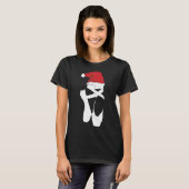 Ballet Pointe Shoe-kerstkerstkerstkerstman T-shirt (Voorkant volledig)