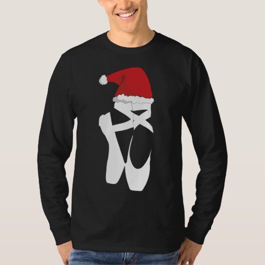 Ballet Pointe Shoe-kerstkerstkerstkerstman T-shirt (Voorkant)