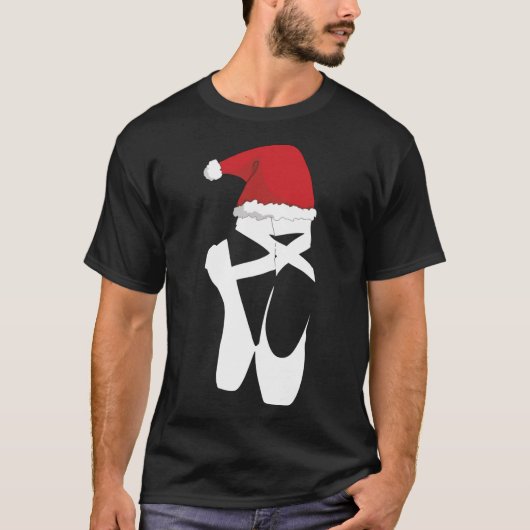 Ballet Pointe Shoe-kerstkerstkerstkerstman T-shirt (Voorkant)