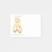 Ballet Pointe Shoes, gebilderd, aangepast Post-it® Notes (Voorkant)