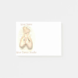 Ballet Pointe Shoes, gebilderd, aangepast Post-it® Notes