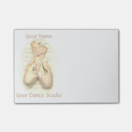 Ballet Pointe Shoes, gebilderd, aangepast Post-it® Notes