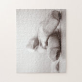 Ballet Pointe Shoes on Dance Floor Sjabloon Legpuzzel (Verticaal)