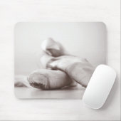 Ballet Pointe Shoes on Dance Floor Sjabloon Muismat (Met muis)