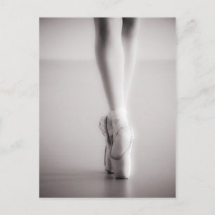 Ballet Pointe Shoes Sepia Dansend Slippers Briefkaart
