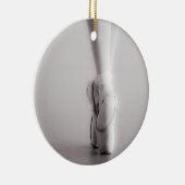 Ballet Pointe Shoes Sepia Dansend Slippers Keramisch Ornament (Rechts)