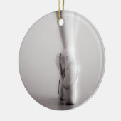 Ballet Pointe Shoes Sepia Dansend Slippers Keramisch Ornament (Links)