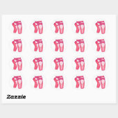 Ballet Pointe Toe Shoes Ballerina Dance Teacher Ronde Sticker (Vel)