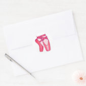 Ballet Pointe Toe Shoes Ballerina Dance Teacher Ronde Sticker (Envelop)