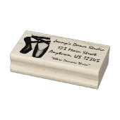 Ballet Pointe Toe Shoes Dance Studio Address Rubberstempel (Stempel)