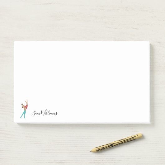 ballet post-it® notes (Op bureau)