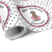 Ballet Princess Chocolate Lab Labrador Retriever Cadeaupapier (Rol Hoek)